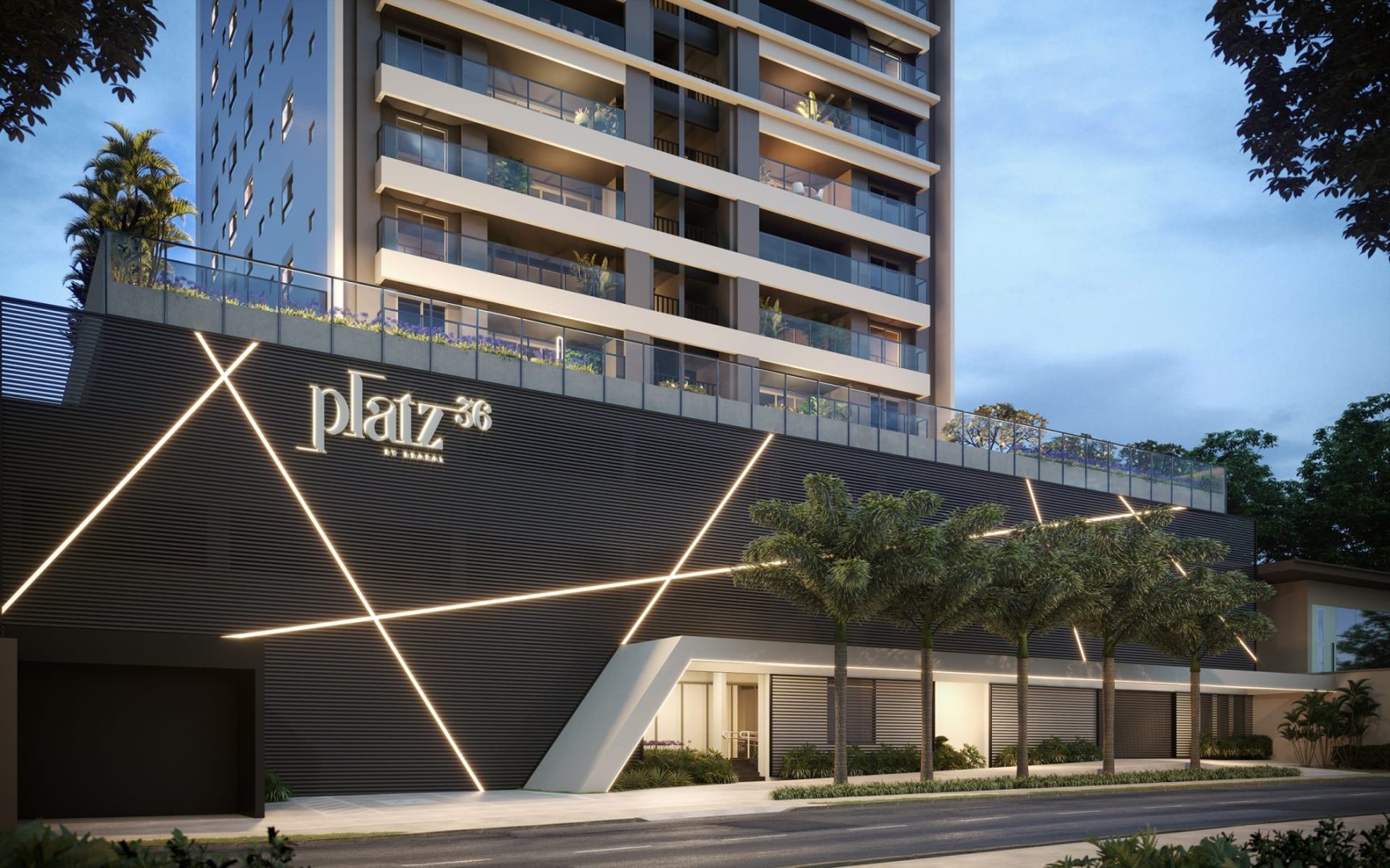 Platz 36 by Brasal — fachada do empreendimento